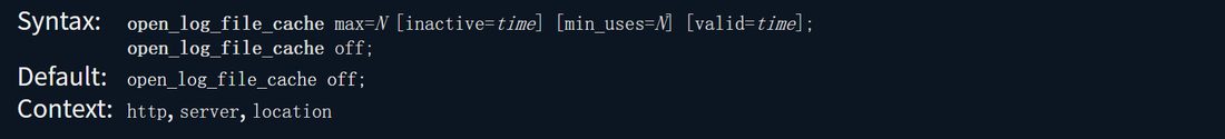 open_log_file_cache 的语法