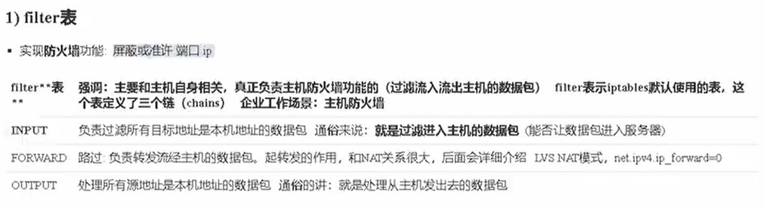 filter 表的 INPUT、FORWARD、OUTPUT 三个链各管什么