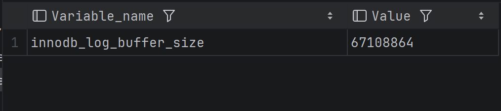 innodb_log_buffer_size 查出来是 67108864