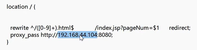 location 里 rewrite 到 index.jsp 再 proxy_pass 到 104