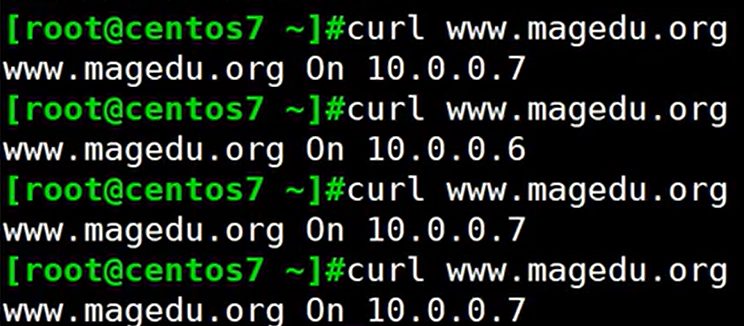curl 同一个域名，两次返回的页面来自不同 IP